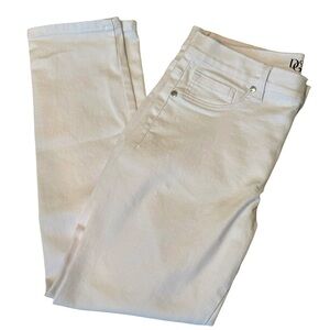 DG2 Diane Gilman White Seamless Skinny Jeans Size 8P